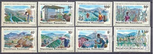 Руанда 1980 ООН сохранение природы флора с/х фауна ** о