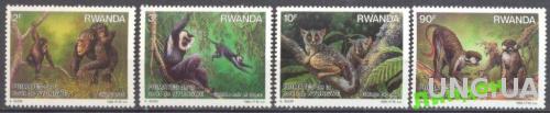 Руанда 1988 обезьяны фауна Африки ** ог