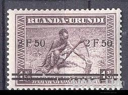 Руанда Урунди 1941 ремесло этнос надп-ка колонии ** есть пара о