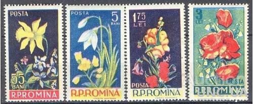 Румыния 1956 флора цветы ** о