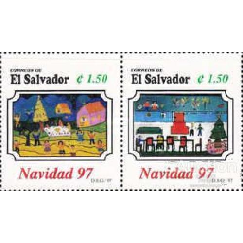 Сальвадор 1997 Рождество религия Новый год рисунки дети ** о