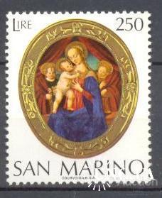 Сан Марино 1974 Рождество живопись религия ** м