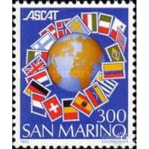Сан Марино 1982 филателия каталоги марки флаги ASCAT ** о