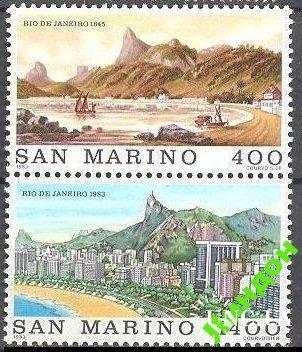 Сан Марино 1983 архитектура Рио де Жанейро флот ** ом