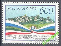 Сан Марино 1990 визит президент Италии ** м