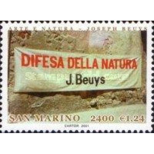 Сан Марино 2001 Искусство и природа художник Joseph Beuys живопись ** о