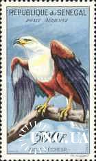 Сенегал 1960 птицы фауна орел 500f ** о