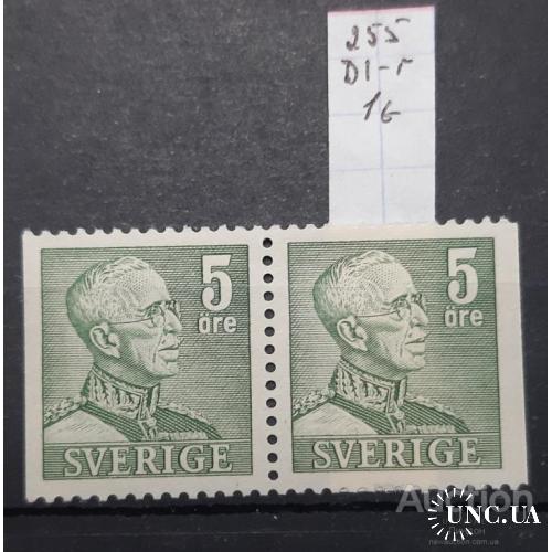 Швеция 1939 стандарт 5 оре король Густав V пара ** о