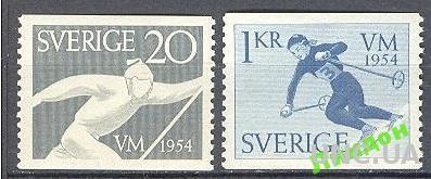Швеция 1954 спорт лыжи ЧМ **