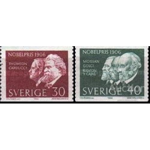 Швеция 1966 Нобелевская премия литература физика химия медицина люди ** м