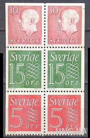 Швеция 1966 стандарт король люди 6м 1 ** о