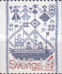 Швеция 1979 текстиль ткани узоры ремесло этнос корабль флот ** о