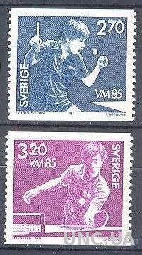 Швеция 1985 спорт настольный теннис ** о