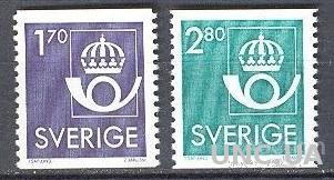 Швеция 1986 стандарт 2м ** о