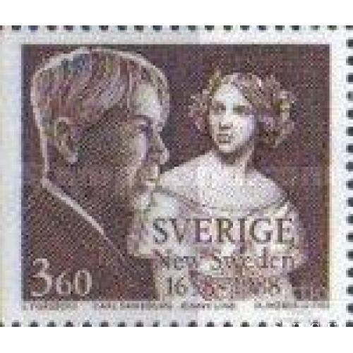 Швеция 1988 Карл Сэндберг поэт поэзия Енни Линд опера певица люди США ** м