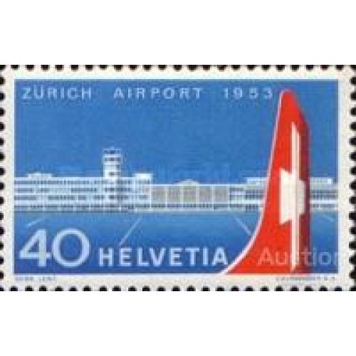 Швейцария 1953 авиация самолет аэропорт ** о