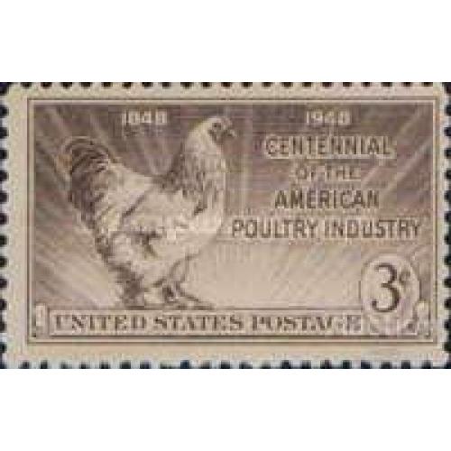 США 1948 фауна птицы куры с/х ** кр