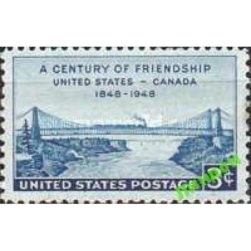 США 1948 США - Канада дружба мост ж/д паровоз поезд ** крм