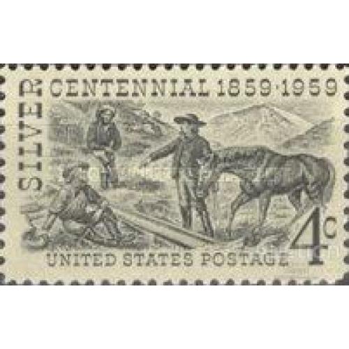 США 1959 Серебряная лихорадка на Comstock Lode Невада геология люди кони фауна ** кр