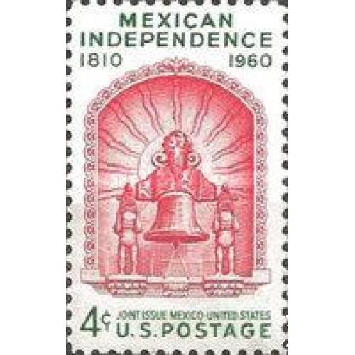 США 1960 Независимость Мексики колокол ** кро