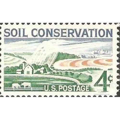 США 1961 Сохранение природы почвы фауна коровы птицы ** есть кварт кр