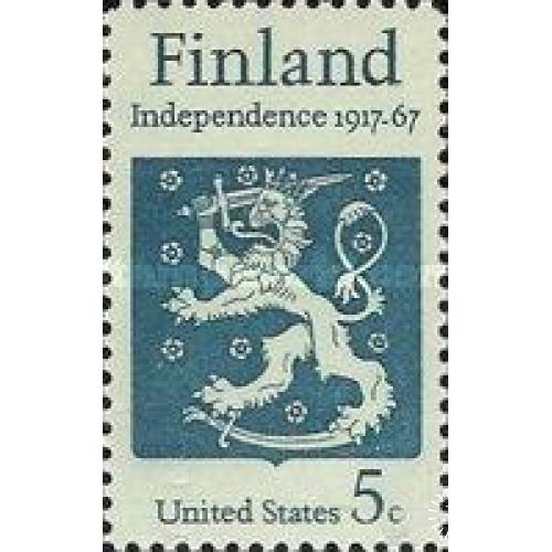 США 1967 Независимость Финляндия герб лев фауна оружие ** кр
