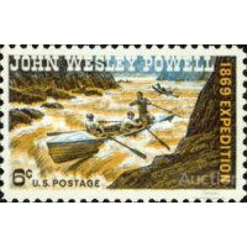 США 1969 экспедиция Дж. У. Пауэлл флот лодка река водопад природа фауна люди ** кр