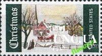 США 1969 Рождество живопись кони ** м