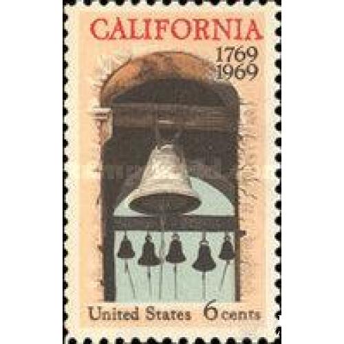 США 1969 штат Калифорния колокол ** кр