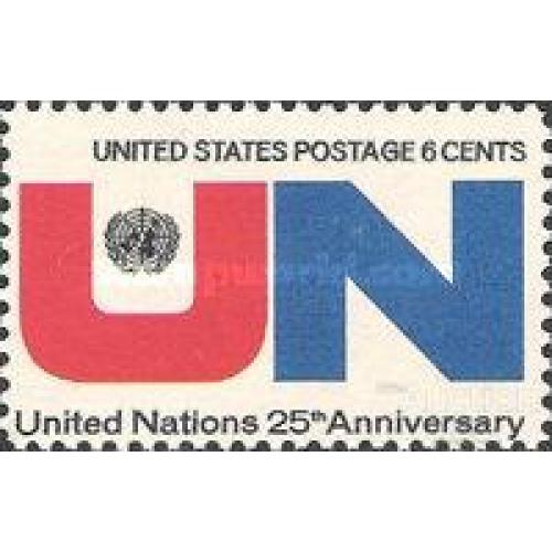 США 1970 25 лет ООН ** м