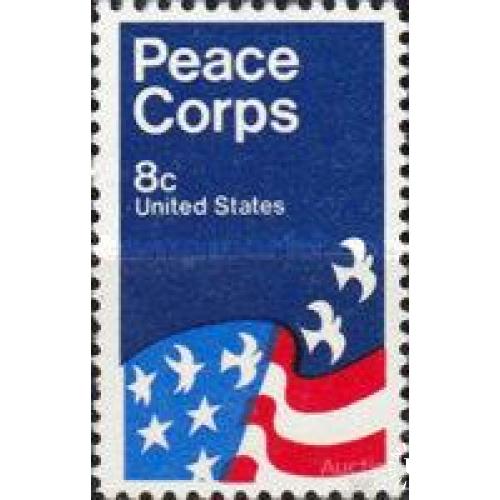 США 1972 Корпус Мира флаг птицы ** ом