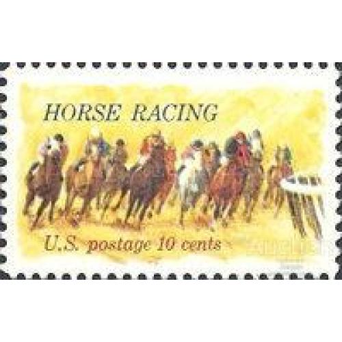 США 1974 скачки лошади кони фауна ** кр
