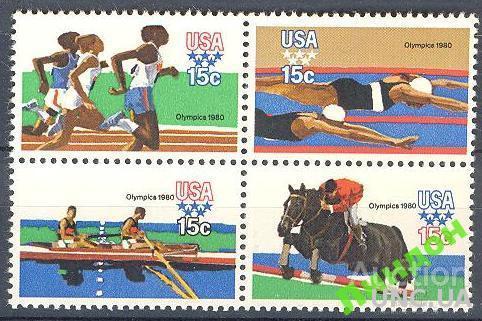 США 1979 спорт олимпиада 80 кони гребля л/а **