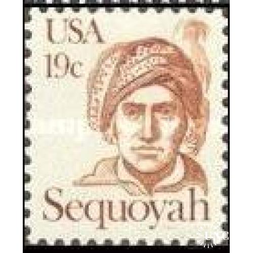 США 1980 Секвоя пионеры индейцы люди ** о