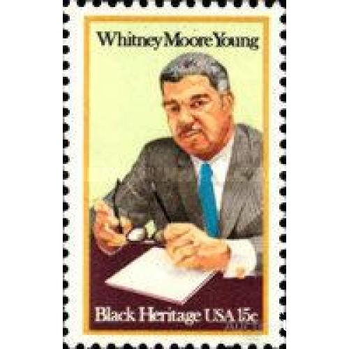США 1981 Whitney Moore Young права человека закон юрист Black Heritage люди ** о