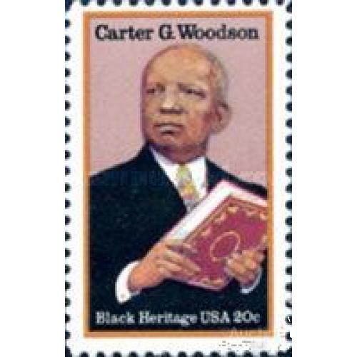 США 1984 Carter G.Woodson историк писатель Black Heritage люди ** о