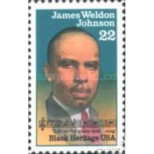 США 1988 Джеймс Уэлдон Джонсон музыка писатель борец за гражданские права.люди ** м