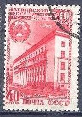 СССР 1950 Латвийская ССР архитектура гаш. м