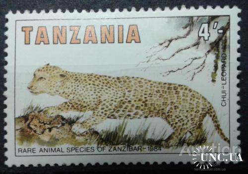 Танзания 1980 фауна Африки кошки 1м ** о