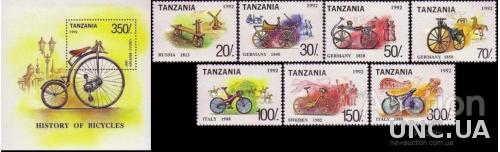 Танзания 1992 история велосипеда мельницы кони спорт гребля ** о