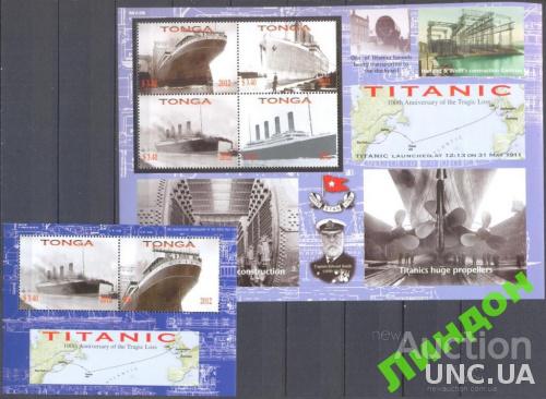 Тонга 2012 Титаник флот корабли ** о