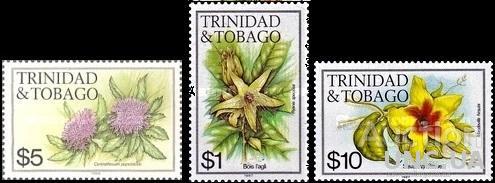 Тринидат и Тобаго 1989 флора цветы 3м колонии ** о