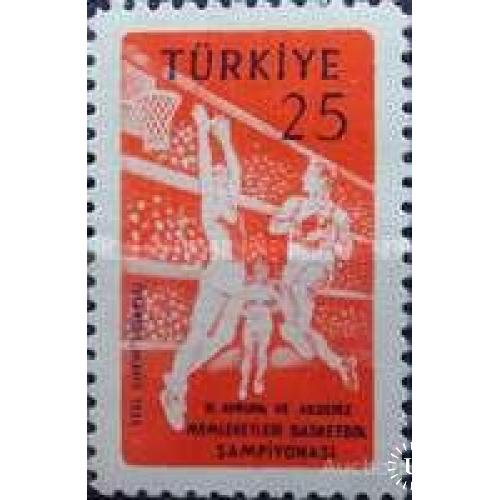 Турция 1959 11-й Европейский Средиземноморский чемпионат баскетбол спорт ** о