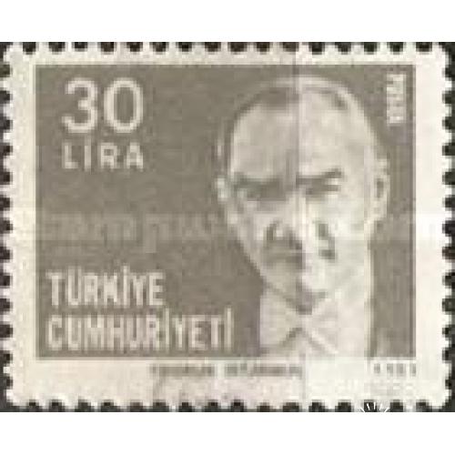 Турция 1981 стандарт Ататюрк президент политика люди 30 ** о