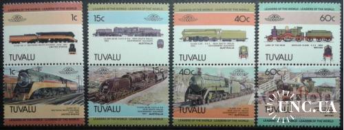 Тувалу 100 лет ж/д железная дорога поезд паровозы ** с