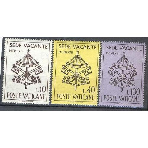 Ватикан 1963 Папа гербы SEDE VACANTE религия ** ом