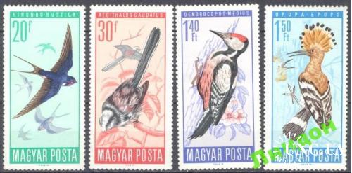 Венгрия 1969 ласточка дятел фауна птицы ** м