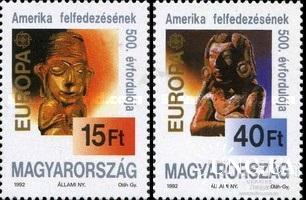 Венгрия 1992 Европа Септ Америка Колумб культура этнос искусство ацтеки инки индейцы ** есть кварт о