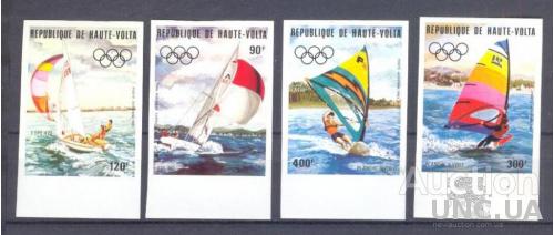 Верхняя Вольта 1983 спорт олимпиада регата яхты парусники серия без/зуб ** о