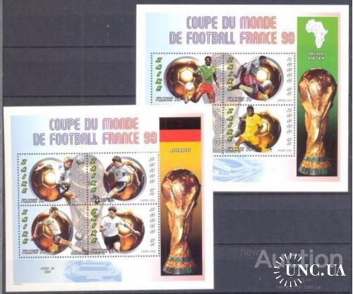 Заир 1996 спорт футбол ЧМ Франция сборная  Германия листы ** о